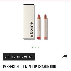 Arbonne Perfect Pout Mini Lip Crayon Duo